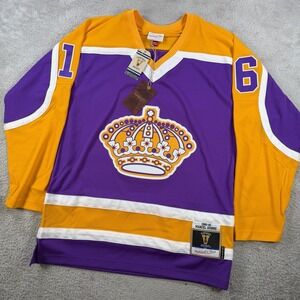 Los Angeles Kings Marcel Dionne Jersey Mens Medium Purple #16 Blue Line NHL